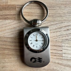 Princess cruises Stainless steel keychain watch NEW BATTERY